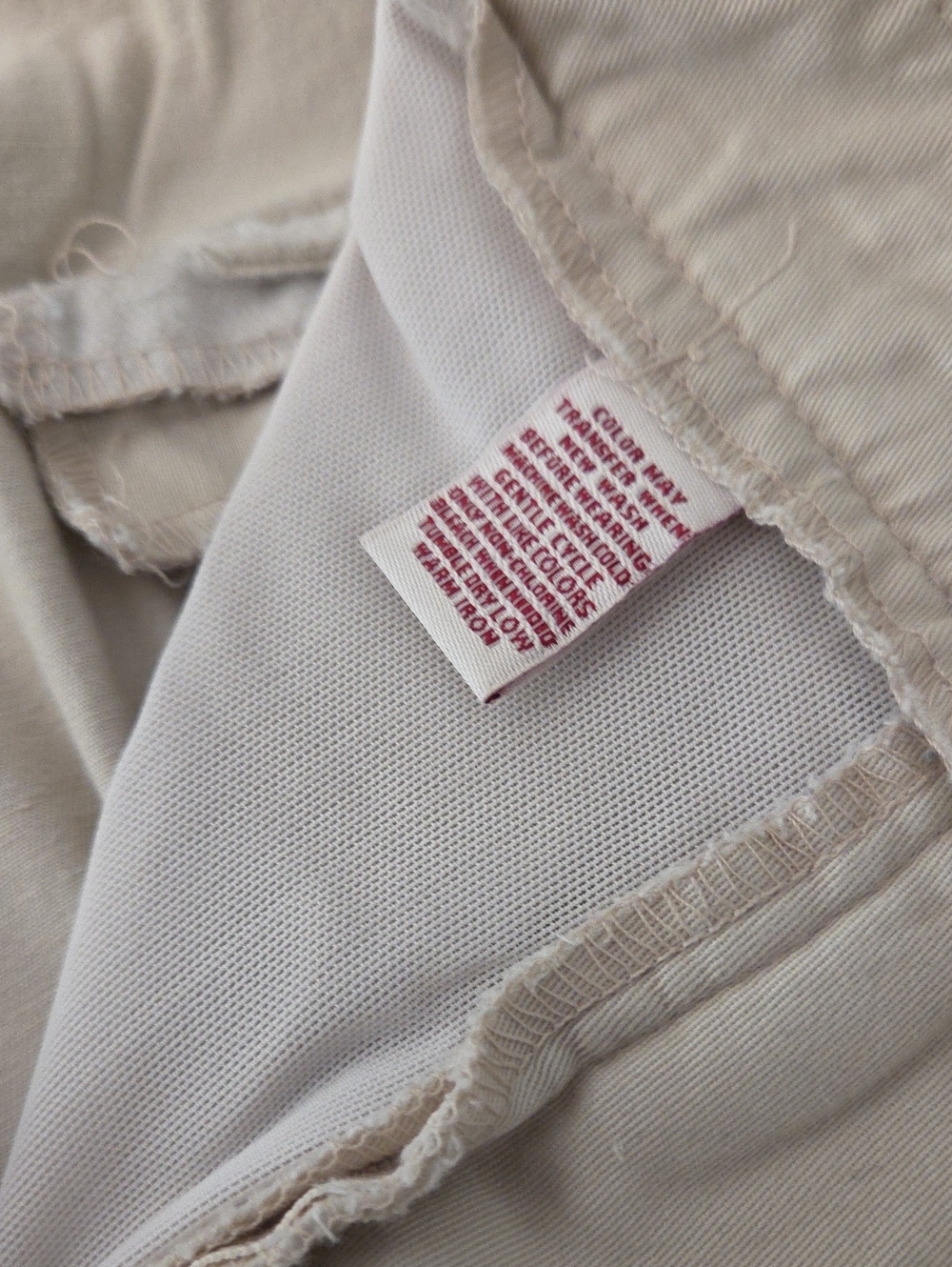 Women's Classic Cropped Chino Pants - Beige - Picture 4 of 5